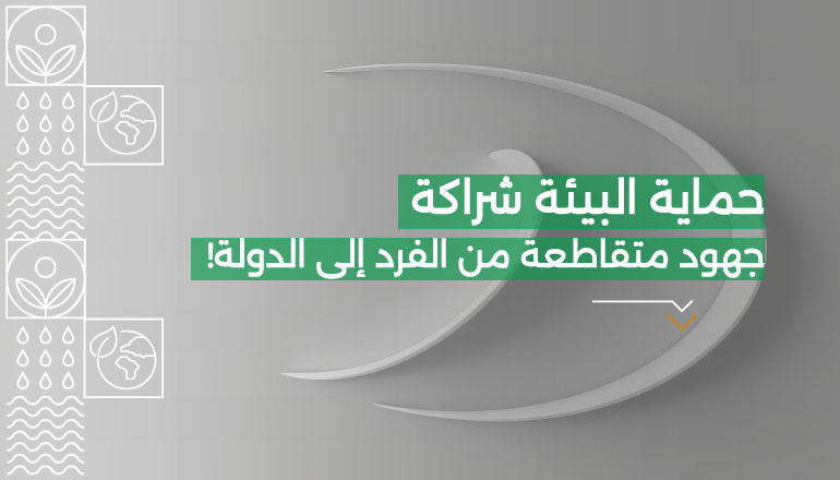 حماية البيئة شراكة، جهود متقاطعة من الفرد إلى الدولة!